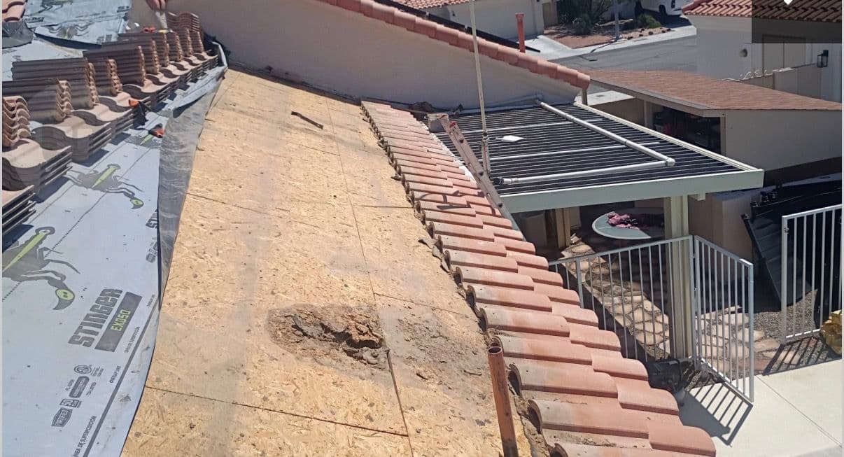 Gallery photos for Tile Roof Partial Lift and Reset on a Northwest Area Single-Story Home: Image #2