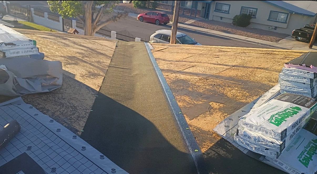 Gallery photos for Full Shingle Reroof and Flat Roof Seal Coat Done Right: Image #2