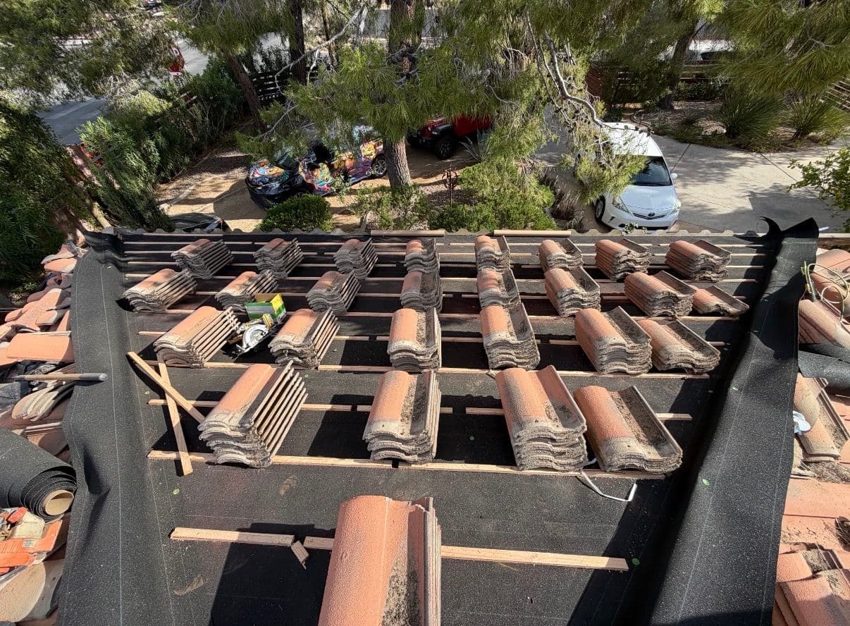 Gallery photos for Aging Tile Roof Gets a Full Reroof with True 40 Felt System: Image #4