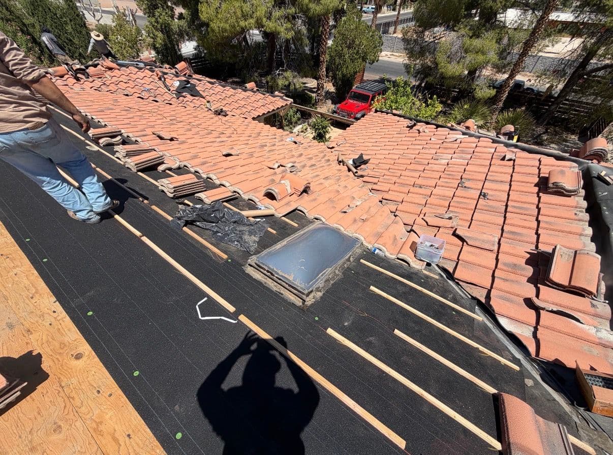 Gallery photos for Aging Tile Roof Gets a Full Reroof with True 40 Felt System: Image #3