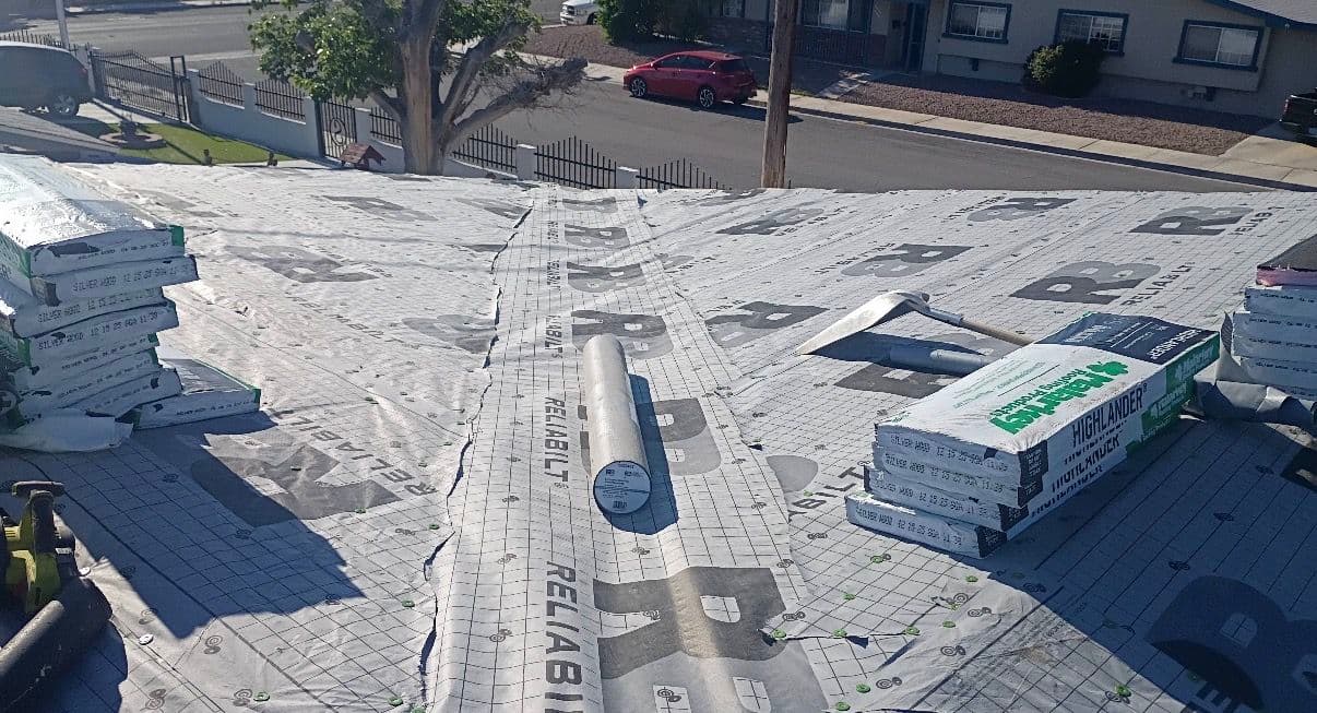 Gallery photos for Full Shingle Reroof and Flat Roof Seal Coat Done Right: Image #3